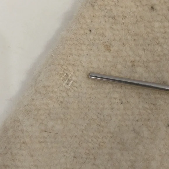 Vintage 70s Wool Jacket Love Birds Hand Crafted South American Woven w Fringe - Picture 14 of 16